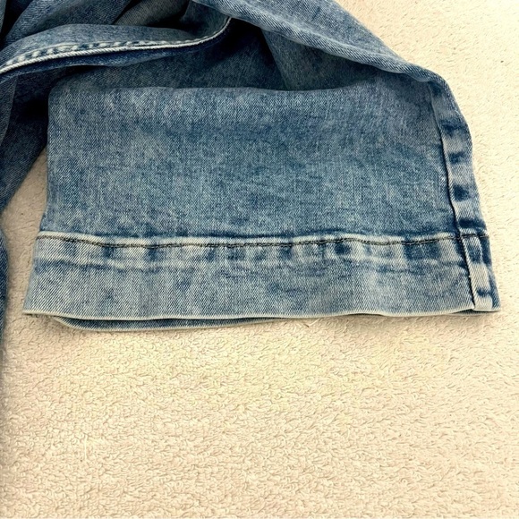 Wrangler Retro Women's Mae Mid Rise Wide Leg Trouser Kacey Jeans Acid Wash 35x34 - Picture 12 of 12